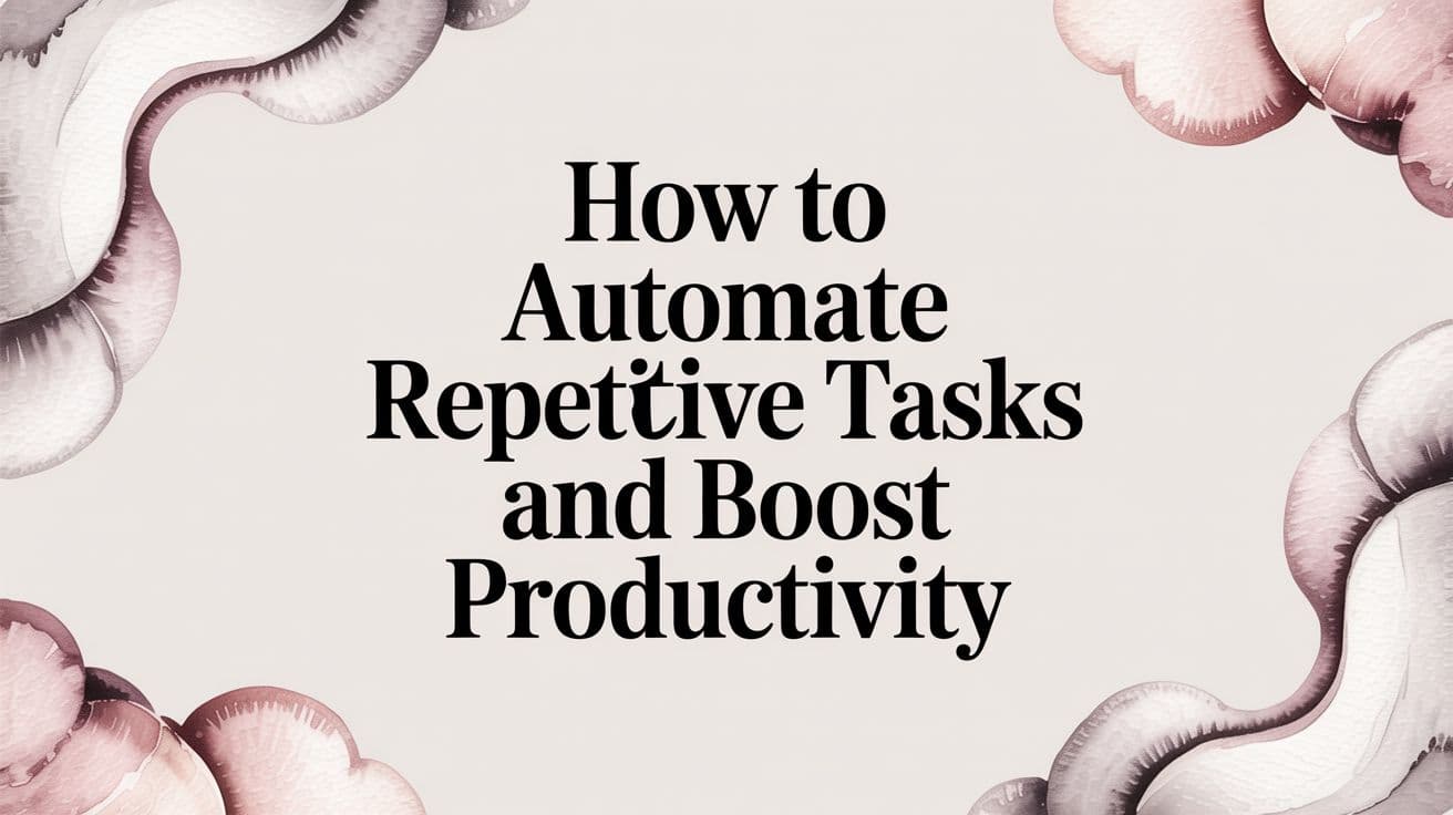 How to Automate Repetitive Tasks and Boost Productivity